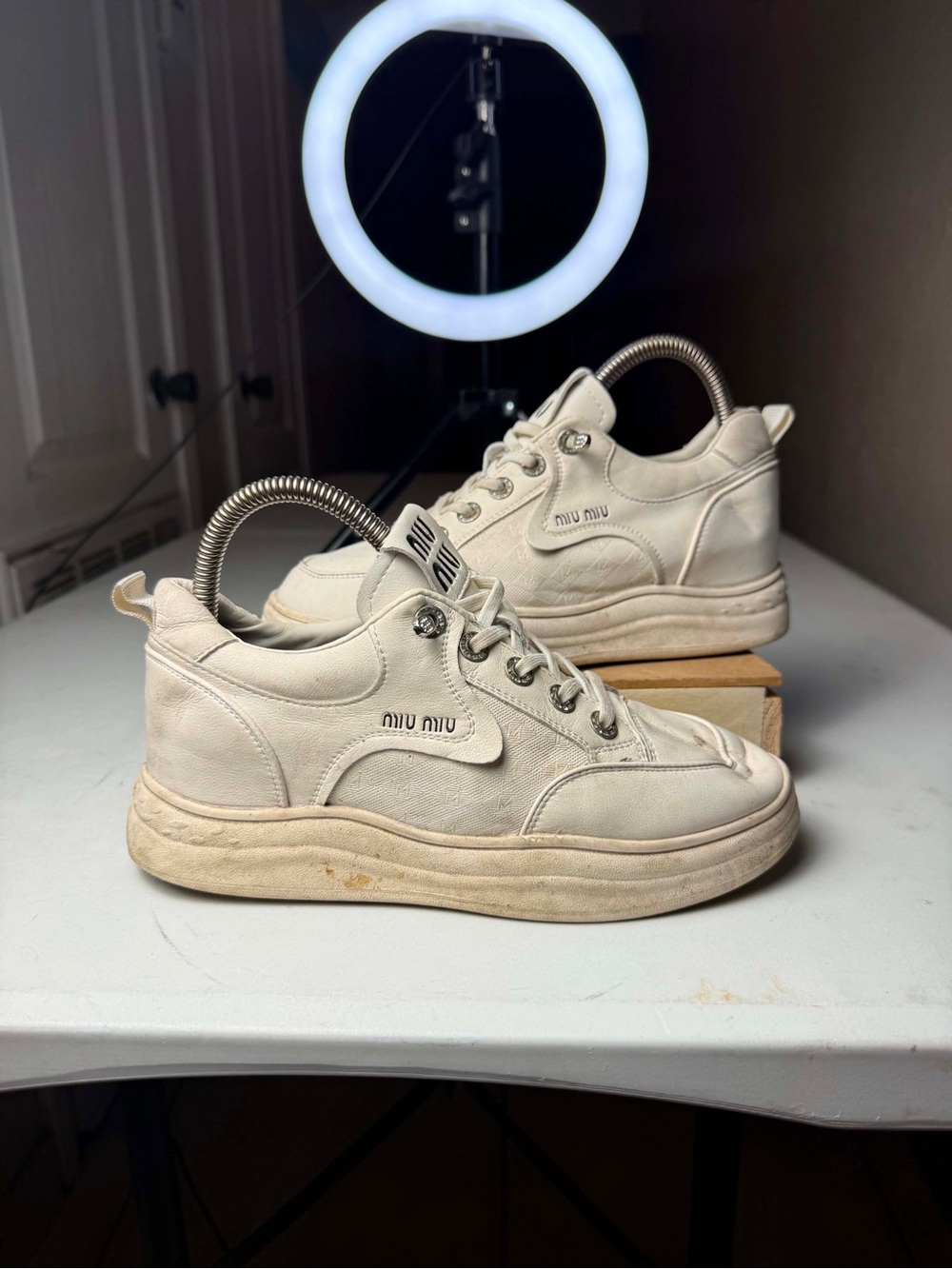 Miu Miu chunky platform sneakers see measurements